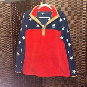 Simply southern pull over American flag